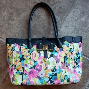 Betsey Johnson huge floral tote